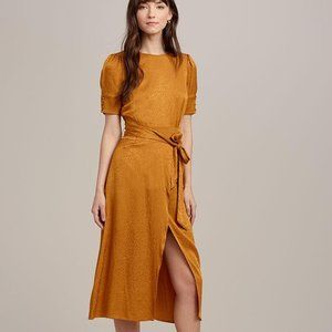 Ali & Jay Mustard Short-sleeve Midi Dress